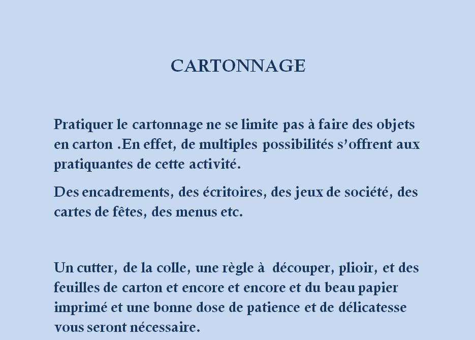 cartonnage intro